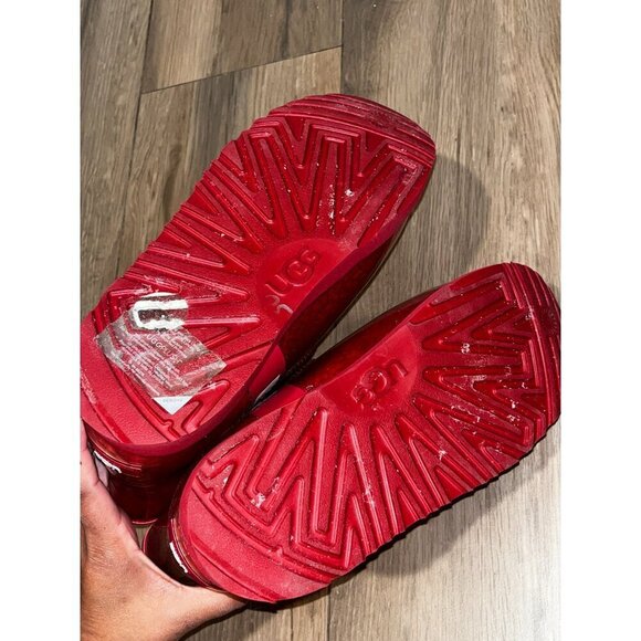 UGG Red Classic Clear Mini Waterproof Boots Women’s Size 5 - Picture 6 of 9